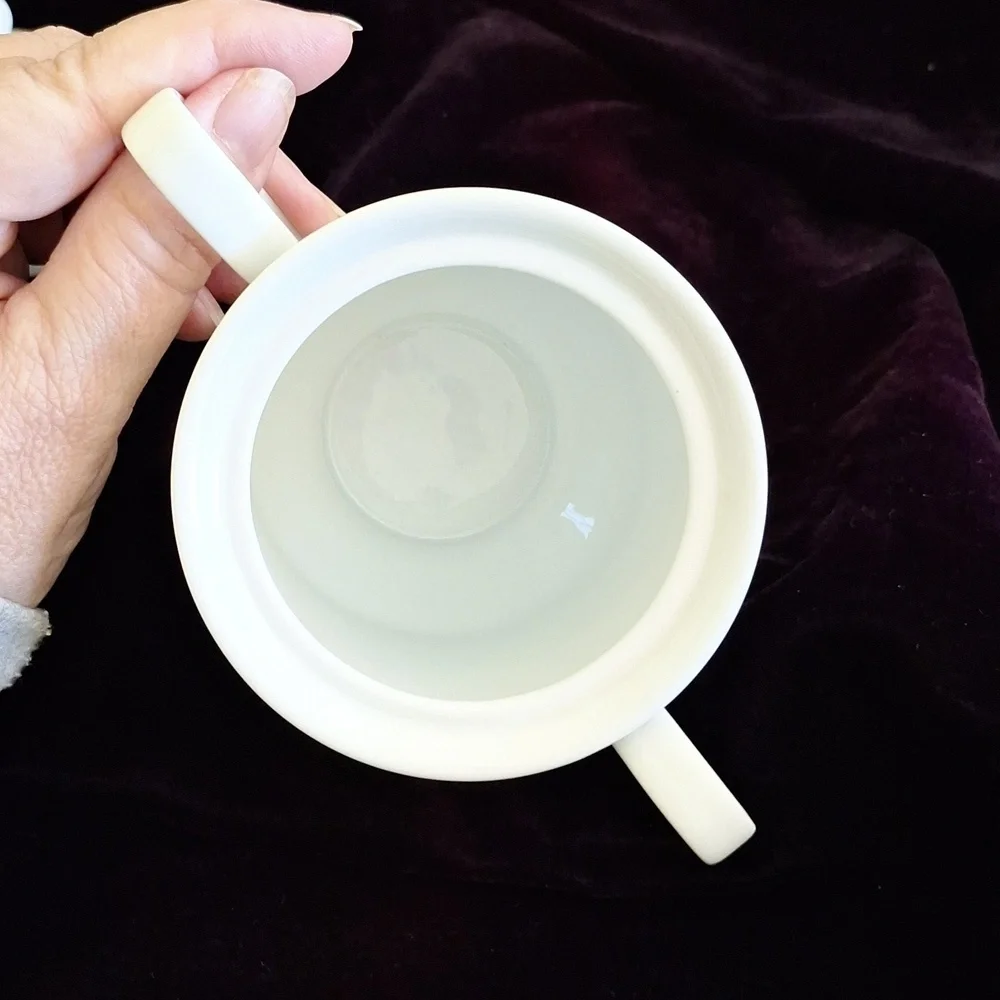 WHITE SUGAR BOWL